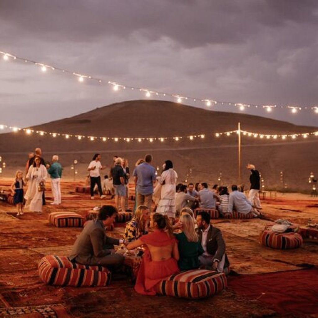 Dîner et spectacle au désert d'Agafay